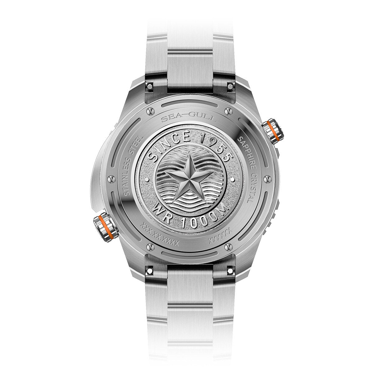 Ocean Series Ultra 1000m Waterproof Helium Valve Design Integrated Rotating Bezel Diving Watch 45mm