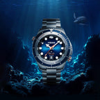 Ocean Series Ultra 1000m Waterproof Helium Valve Design Integrated Rotating Bezel Diving Watch 45mm