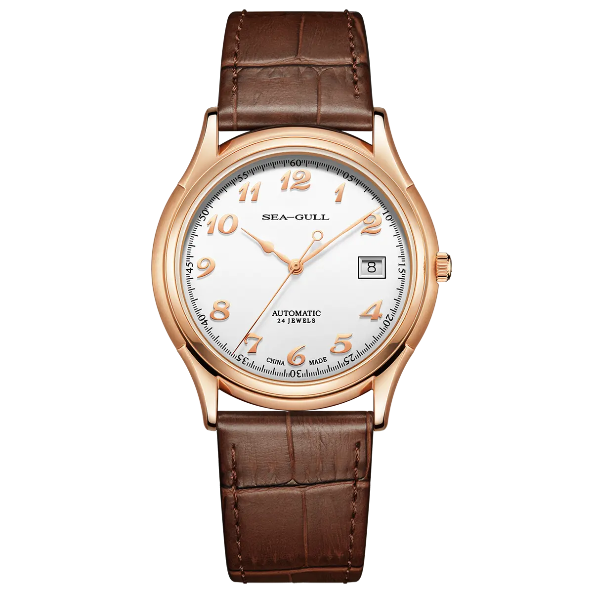 Slim Enamel Dial Ultra-Thin Dress Watch 39mm