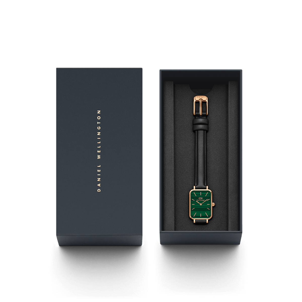 Quadro Pressed Sheffield Green Rose Gold