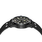 Army One Military Watch Matte Black Brushed Texture Dial 43mm