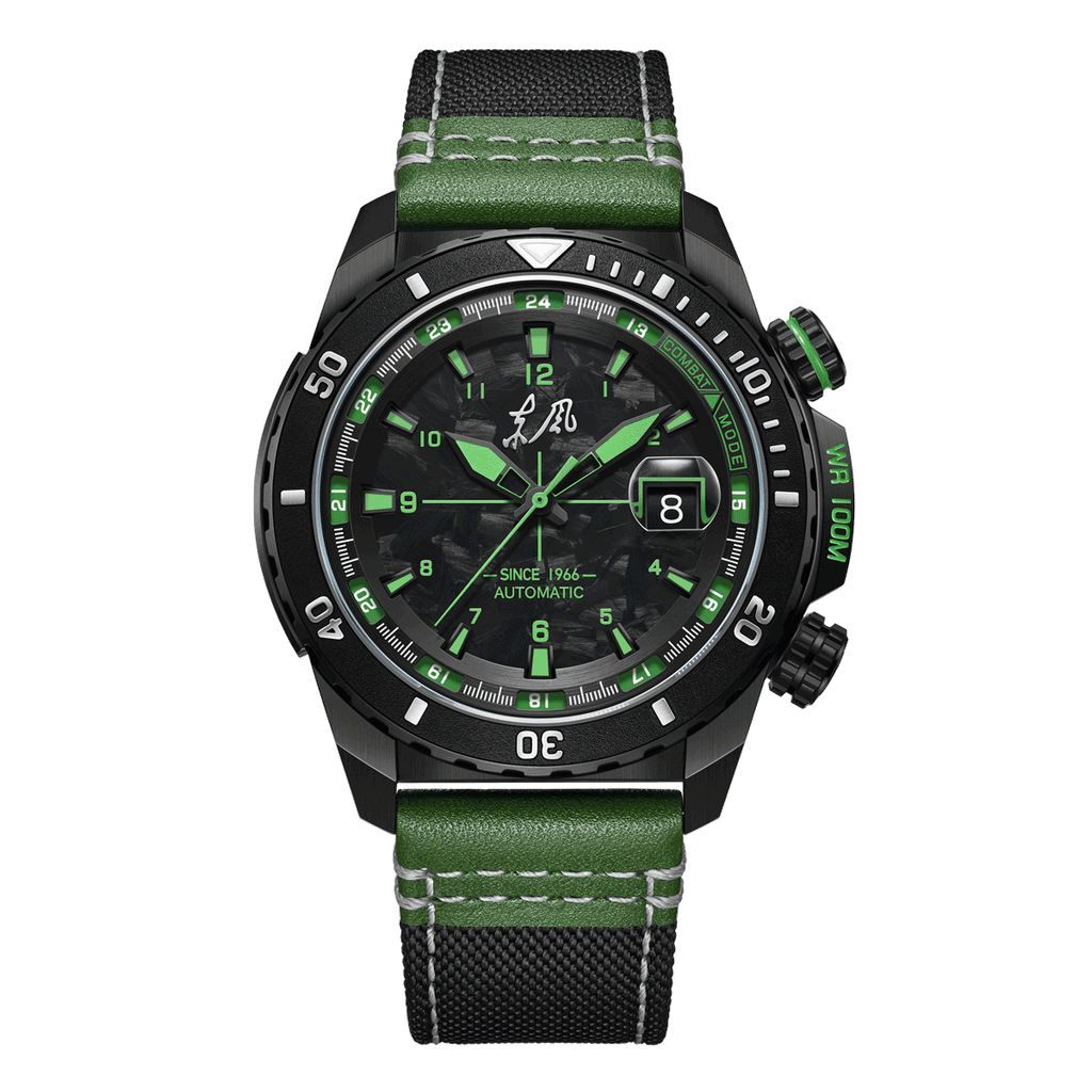 Dongfeng Series Carbon Fiber Dial Tactical Watch 44mm