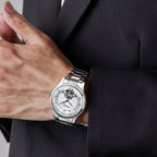 Open Heart Flywheel Guilloché Dial Automatic Watch 39mm