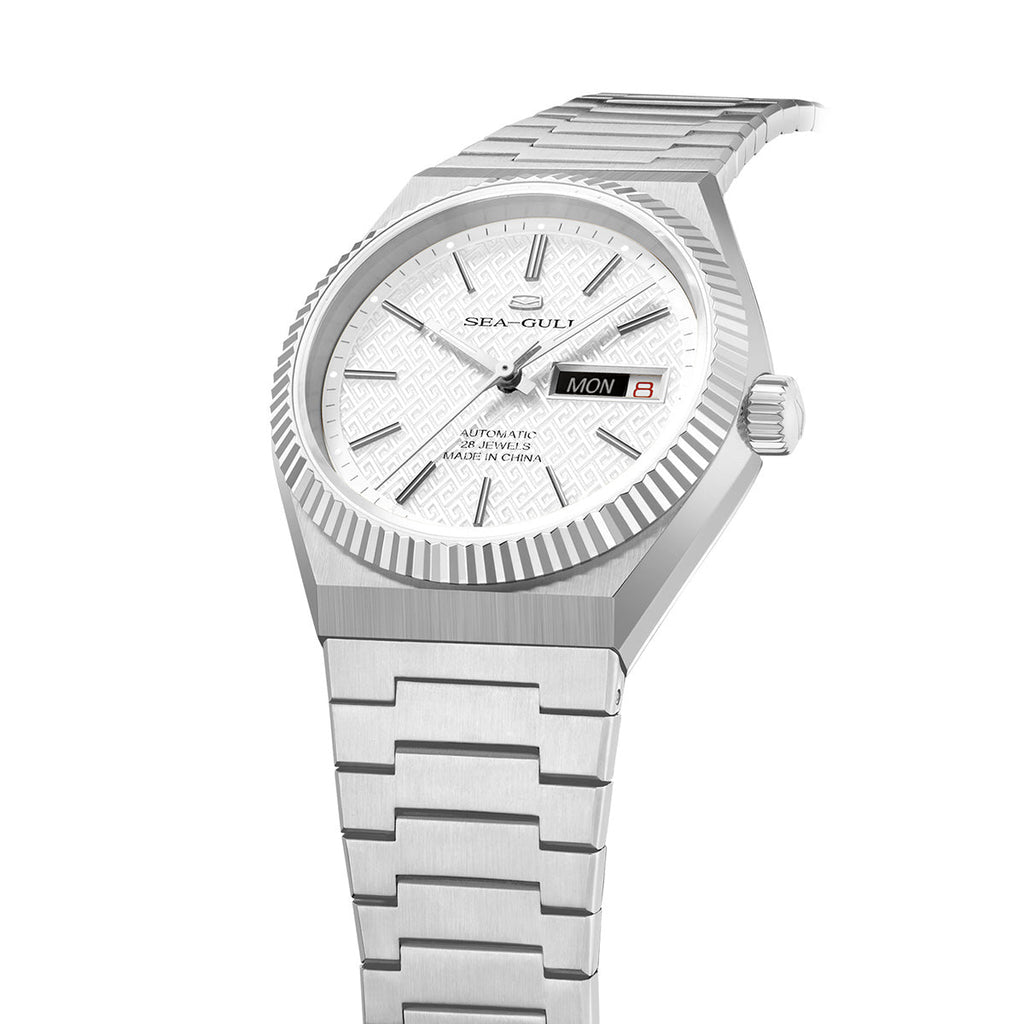 Ancient Cloud Motif Dial Date-day Calendar Reissue Automatic Dress Watch 38mm