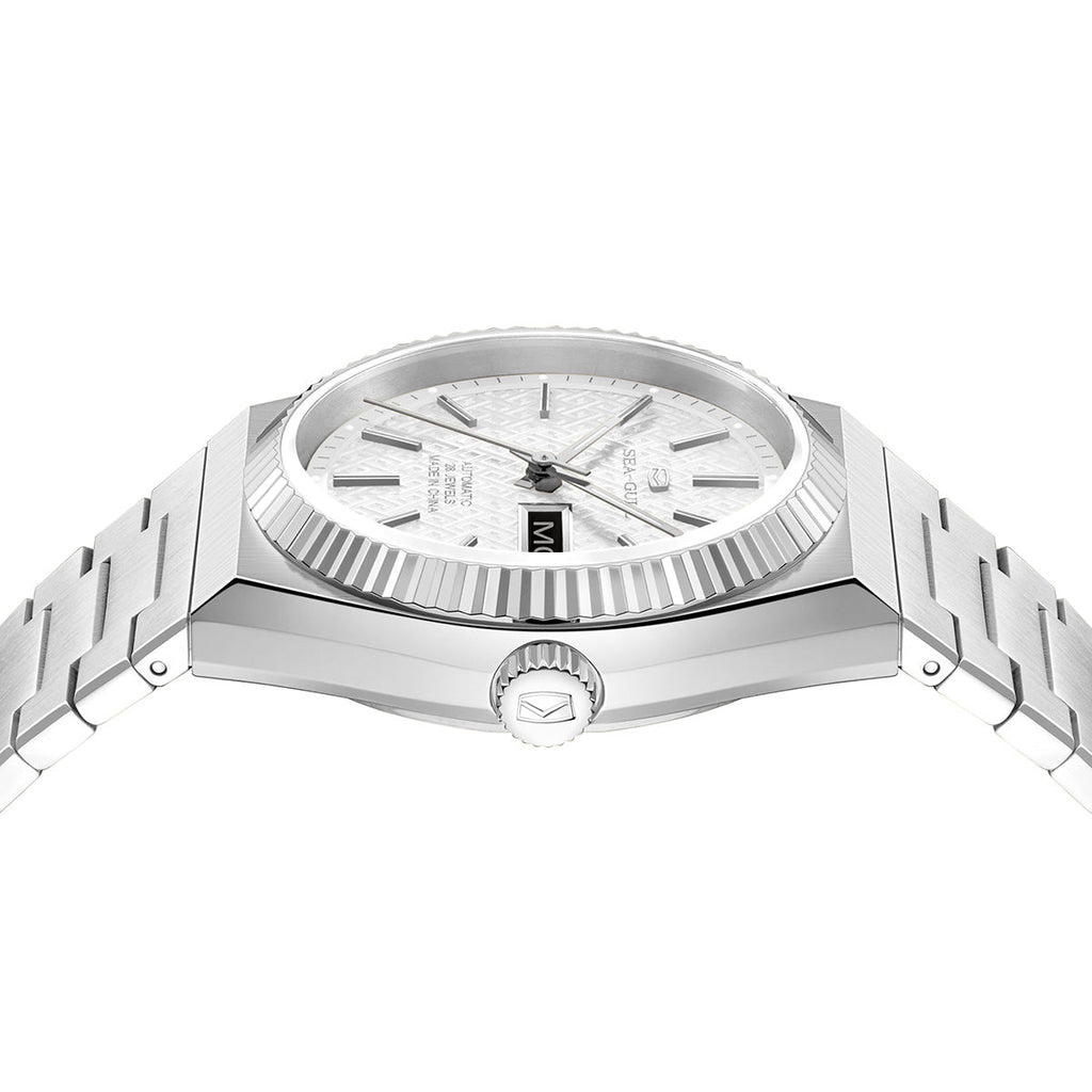 Ancient Cloud Motif Dial Date-day Calendar Reissue Automatic Dress Watch 38mm
