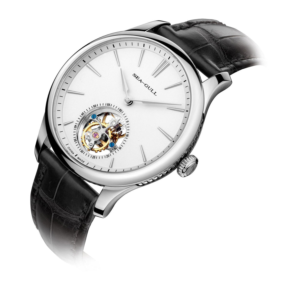 Heritage Series Off-center Tourbillon Watch Transparent Caseback 41mm