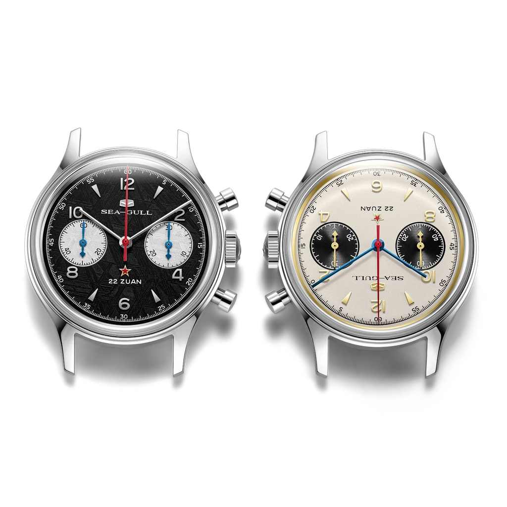 Seagull 1963 Polar Night Edition Panda Eye Chronograph Watch 37.3mm