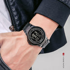 skmei-1712-dual-time-led-digital-display-luminous-stainless-steel-strap-electronic-watchgold-and-white