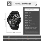 skmei-1725-three-time-led-digital-display-timing-luminous-electronic-watchgold