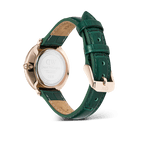 Crystalline Bezel Green Croc Rose Gold
