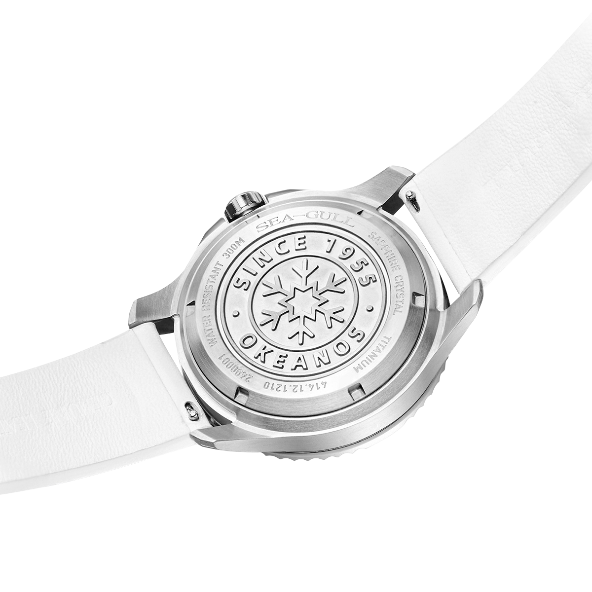 Ocean Series Pro Special Edition 300m Waterproof Titanium Alloy Case Ice-textured Dial Diving Watch 43mm