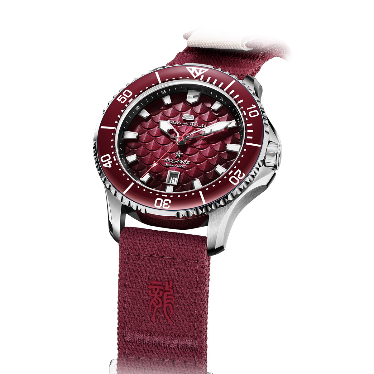 Ocean Series Pro "Dragon Kings of the Four Seas" Dragon-scale Dial 300m Waterproof Diving Watch 44mm