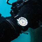 Ocean Series Pro Special Edition 300m Waterproof Titanium Alloy Case Ice-textured Dial Diving Watch 43mm