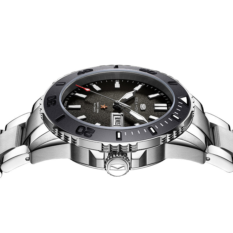 Ocean Series 200m Waterproof Sparkling Dial Ceramic Bezel Diving Watch 44mm