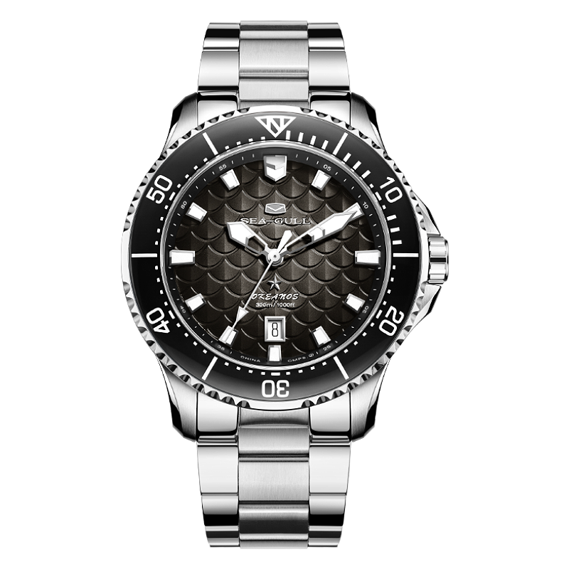 Ocean Series Pro "Dragon Kings of the Four Seas" Dragon-scale Dial 300m Waterproof Diving Watch 44mm