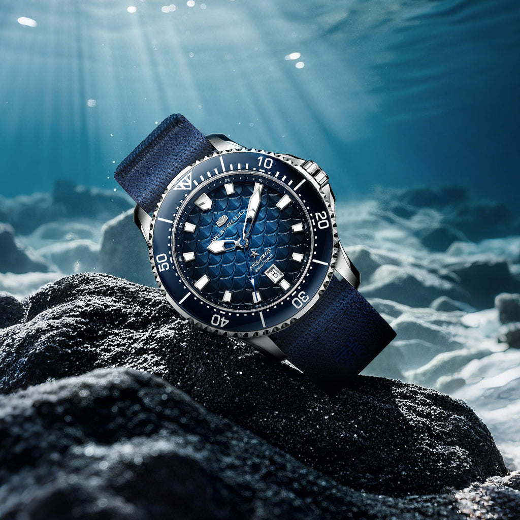 Ocean Series Pro "Dragon Kings of the Four Seas" Dragon-scale Dial 300m Waterproof Diving Watch 44mm