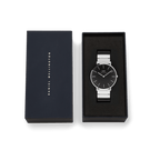 Classic Piano Link Onyx Silver