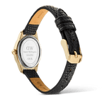 Ophelia Mini Black Lizard White Guilloché Gold